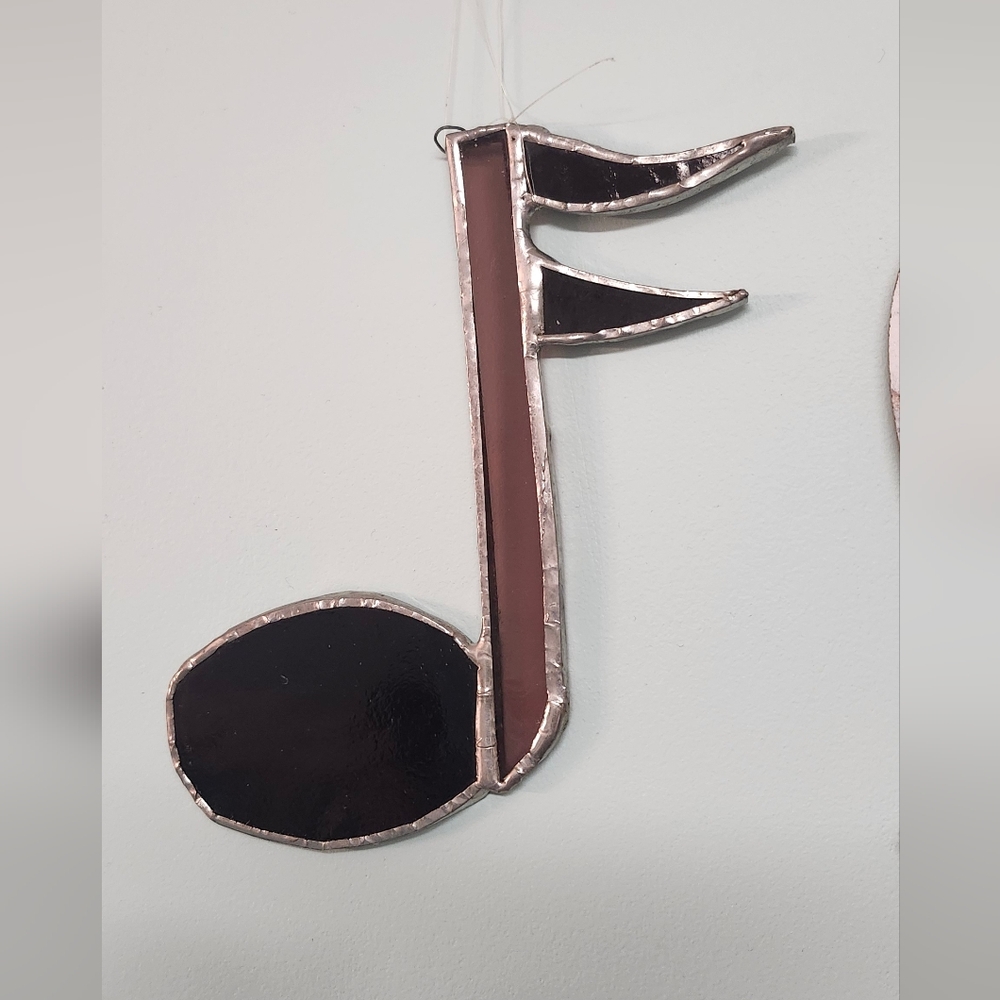 Stained Glass Musical Note Wall Decor